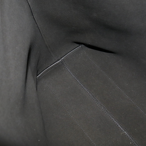 Saint Laurent Shopping Tote Bag Leather Black - Picture 9 of 9